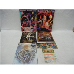 Rolling Stones Magazine , ACDC Souvenieer Booklet, Aerosmith Souvenier Booklet & Concert Stubs