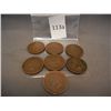 Image 1 : 7-Indian Head Cents mixed dates