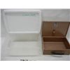 Image 3 : Plastic Storage Container .Locking Fire Proof Box no key, Misc. Stamps