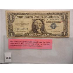 1957 One Dollar Silver Certificate
