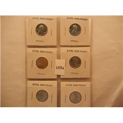 6-1943 Lincoln Steel War Pennies BU