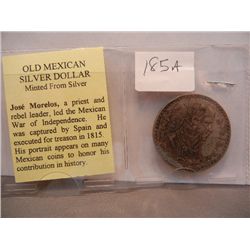 1961 Old Mexican Silver Dollar Minted From Silver