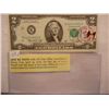 Image 1 : 1976 $2 Note w/Us Post Office Cancellation Stamp, April 3, 1976  the first Day of Issue