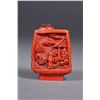 Image 2 : Chinese Cinnabar Lacquer Rectangular Snuff Bottle