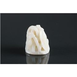 Chinese White Jade Carved Hair Ornament Finiale