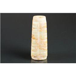 Chinese Jade Carved Yellow Cong