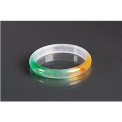Chinese Tri-colour Jade Bangle