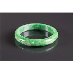 Chinese Emerald Green Jadeite Bangle