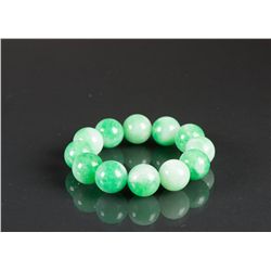 Chinese Green Jadeite Bracelet