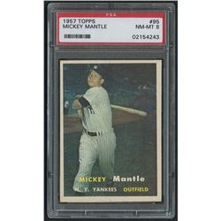 1957 Topps #95 Mickey Mantle (PSA 8)