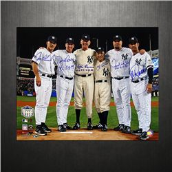 Yankees Final Game At Yankee Stadium Perfect Game Pitchers & Catchers Signed 16x20 Photo