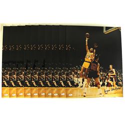 Lot of (10) Kareem Abdul-Jabbar Signed Lakers 16x20 Photo (JSA COA)