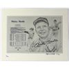 Image 1 : Mickey Mantle Signed Yankees 11x14 Lithograph (JSA LOA)
