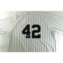 Mariano Rivera Signed Yankees Jersey Inscribed "Enter Sandman" (PSA COA & Steiner)