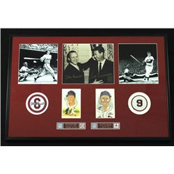 Ted Williams & Stan Musial Signed 20x30 Custom Framed Display (Ted Williams COA)