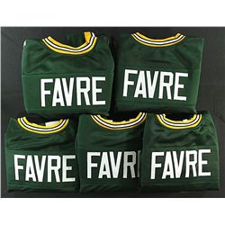 Lot of (5) Brett Favre Signed Packers Jerseys (Favre COA)