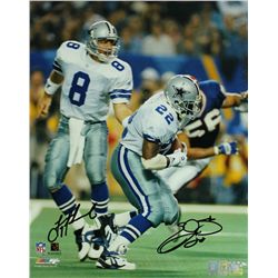 Troy Aikman & Emmitt Smith Signed Cowboys 16x20 Photo (GTSM COA)