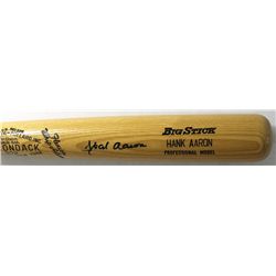 Hank Aaron Signed Adirondack Baseball Bat (JSA LOA)