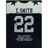 Image 1 : Emmitt Smith Signed Cowboys Stat Jersey (GTSM COA)
