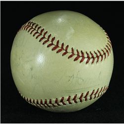 Rogers Hornsby Signed Vintage ONL Baseball (JSA LOA)