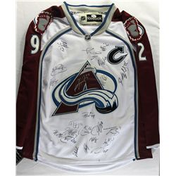 2013-14 Team Signed Landeskog Avalanche Jersey with (22) Signatures Including Joe Sakic & Patrick Ro