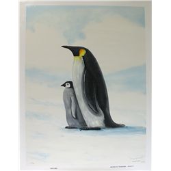 Wyland Signed "Antarctic Penguin" 24x31 LE Giclee on Canvas #112/750 (Wyland Galleries COA)