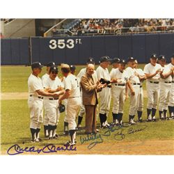 Mickey Mantle, Yogi Berra, Whitey Ford & Phil Rizzuto Signed Yankees 8x10 Photo (JSA)
