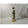 Image 1 : LARGE PORCELAIN TALL LEAF DETAIL LAMP
