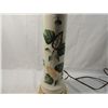 Image 2 : LARGE PORCELAIN TALL LEAF DETAIL LAMP