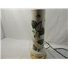 Image 3 : LARGE PORCELAIN TALL LEAF DETAIL LAMP