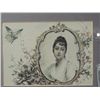 Image 2 : 1890 GERMAN FRAMED DRAWING GIRL