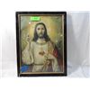 Image 1 : LITHOGRAPH JESUS FRAMED