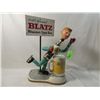 Image 1 : VINTAGE BLATZ BEER SIGN STATUE SKATER