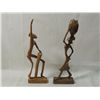 Image 1 : PAIR 12" WOODEN SCULPURES