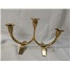 Image 3 : LOT 6 BRASS CANDLE HOLDERS & TRAY