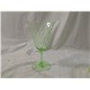 Image 2 : LOT 3 DEPRESSION VASILINE GLASS PIECES