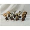Image 1 : 8 ASSORTED SAFARI ANIMAL BUSTS