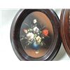 Image 2 : LOT 3 SMALL OVAL FLOWERS IN URN PAINTINGS AND SILK