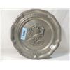 Image 2 : DUTCH GOLDEN JUBILEE PEWTER PLATE ROSE