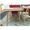Image 1 : SQUARE COLONIAL 4 LEG TABLE