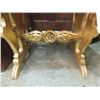 Image 2 : GILDED WOOD TABLE GOLD PAINTED CARVED TABLE