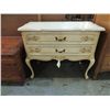 Image 1 : FRENCH PROVINCIAL 2 DRAWER PARLOR TABLE