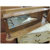 Image 1 : ANTIQUE MIRROR WALL SHELF WITH SIDE PILLERS