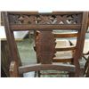 Image 2 : CARVED WOOD CHAIR WITH CANE SEAT