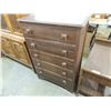 Image 1 : WOODEN 5 DRAWER DRESSER