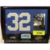 Image 1 : 2008 PLAYOFF RICKEY WATTERS FRAMED CARD JERSEY AUT