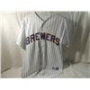 Image 1 : MAJESTIC MILWAUKEE BREWERS BRAUN JERSEY