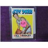 Image 1 : 1968 NEW YORK BILL BRADLEY KNICKS BASKETBALL CARD