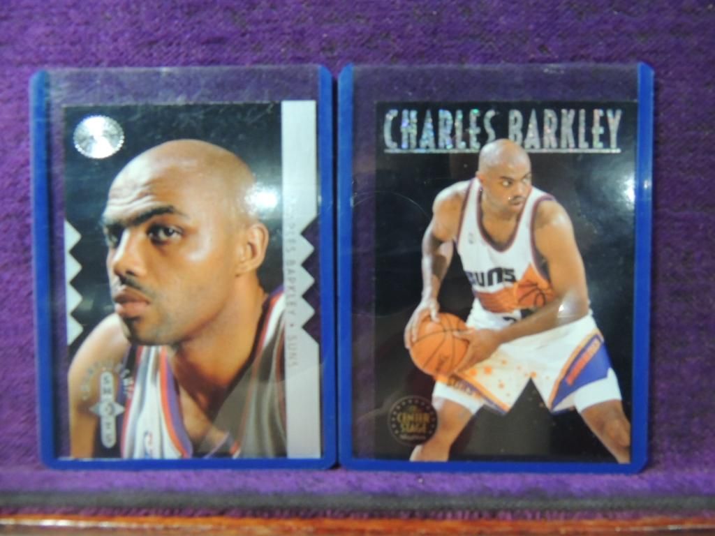 Lot 2 Charles Barkley Basketball Card