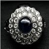Image 1 : STERLING SILVER BLUE SAPPHIRE RING - SIZE 9